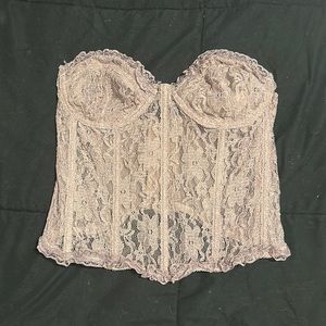 Pale lavender corset